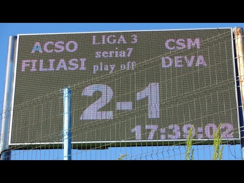GOL Rogoveanu : CSO Filiasi - CSM Deva 2-1 ! Rezultat final.