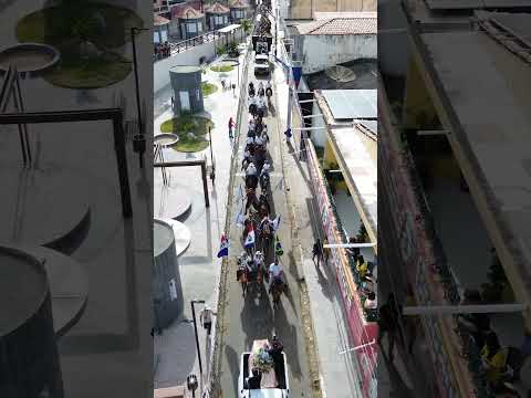 sobrevoando, a missa do vaqueiro em Mata grande Alagoas