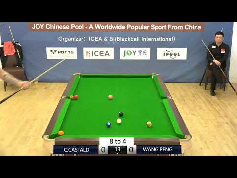 Clayton Castaldi (MAL) VS Wang Peng (CHN) - QF - 2018 Joy Chinese Pool UK Championships