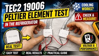 Peltier-Element TEC2 19006 Test im Kühlschrank | Überprüfung & Anwendung