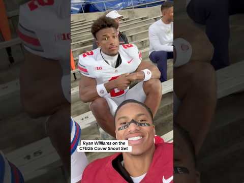 Behind The Scene of CFB 26 Cover Shoot with Ryan Williams 📸 #gaming #cfb