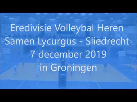 Eredivisie volleybal Samen Lycurgus tegen Sliedrecht op 7 december 2019  in Groningen
