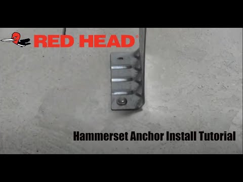 Red Head Hammerset Anchor Installation Tutorial