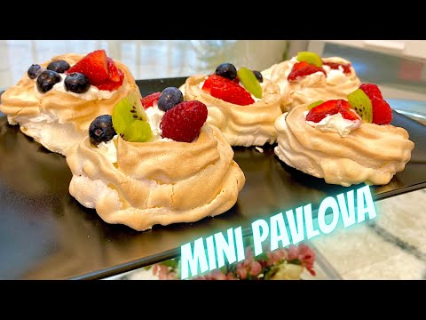 Homemade Mini Pavlova #pavlovacake#minipavlova#desserts