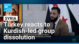 Turkey demands dissolution of Kurdish-led Syrian Democratic Forces for stability