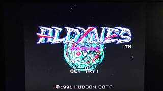 ALDYNES : PC Engine Super Grafx Game Play  A.D. 2020