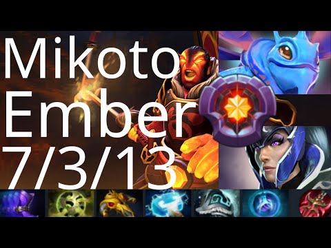 Mikoto Ember Spirit vs Mars, Wraith King, Templar Assassin - XctN vs BOOM g1 Ti10 dota2