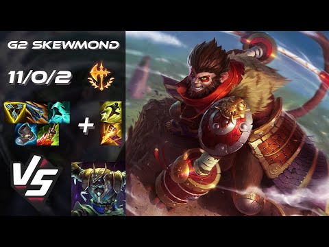 G2 Esports SkewMond JUNGLE Wukong vs Nasus - EU Grandmaster Patch 26.1