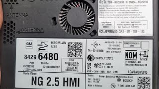 2015 GMC Sierra 1500 HMI Human Interface Machine Location and Removal