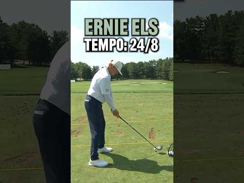 Watch how perfect Ernie Els’ tempo is! #golf