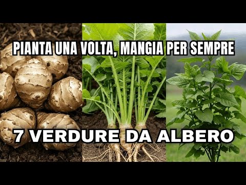 Queste 7 Verdure Crescono Come ALBERI! Pianta Una Volta, Mangia per Sempre