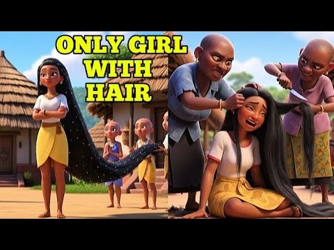 The Only Girl With Hair In a Bald Village #africanfolktales #storytime #folklore #tales 