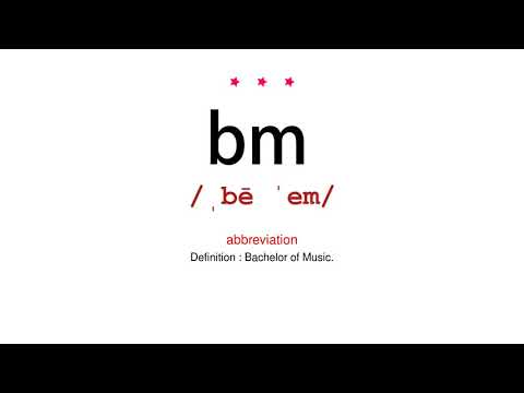 How to pronounce bm - Vocab Today