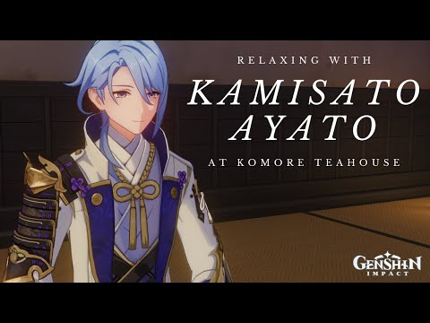 Relaxing w/ Kamisato Ayato - Game Music and Sounds to Help Relax, Study & Sleep (Genshin Impact OST)