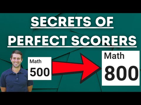 How To Get A Perfect 800 On SAT Math