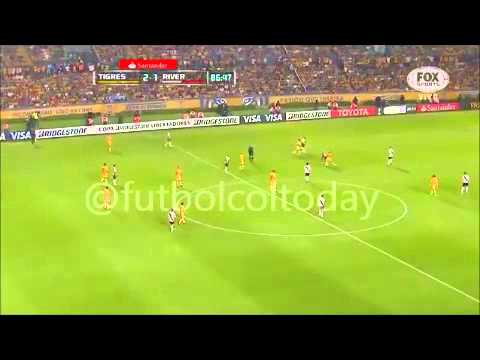 Gol Colombiano Teofilo Gutierrez (River Plate) vs Tigres UANL (2-2) - Copa Libertadores