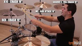 Video thumbnail for Comparativo Crashes Orion 19' - BEX, X10, MS, GROOVE X. by BATERA MANIA