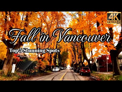 Beautiful Vancouver Fall Colors in 4K 🍂 | 5 Must-See Autumn Locations