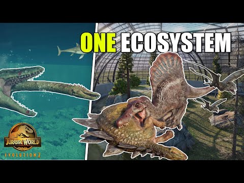 Putting 200+ Dinosaurs to Fight inside ONE Giant ECOSYSTEM In Jurassic World Evolution 2