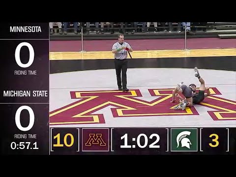 Big Ten Wrestling: 174 LBs - Michgan State's Logan Ritchie vs. Minnesota's Chris Pfarr