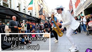 INCREDIBLE SAX GUY | Dance Monkey - Tones &amp; I | Allie Sherlock &amp; Daniele Vitale cover