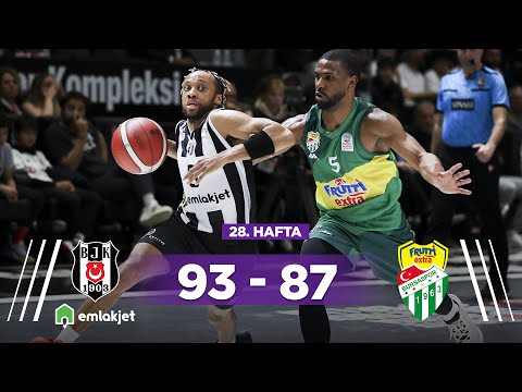 Beşiktaş Emlakjet 93-87 Frutti Extra Bursaspor - Türkiye Sigorta Basketbol Süper Ligi