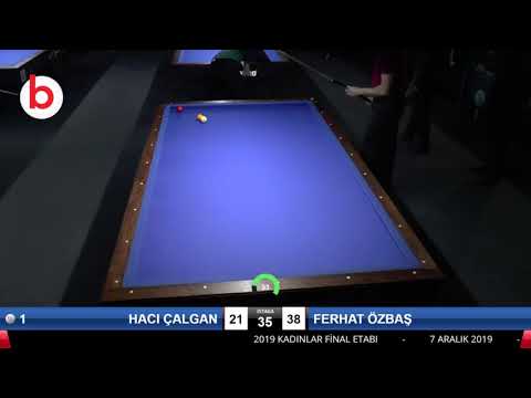 HACI ÇALGAN & FERHAT ÖZBAŞ Bilardo Maçı - 2019 TÜRKİYE KUPASI 3.ETAP-ELEME TURU