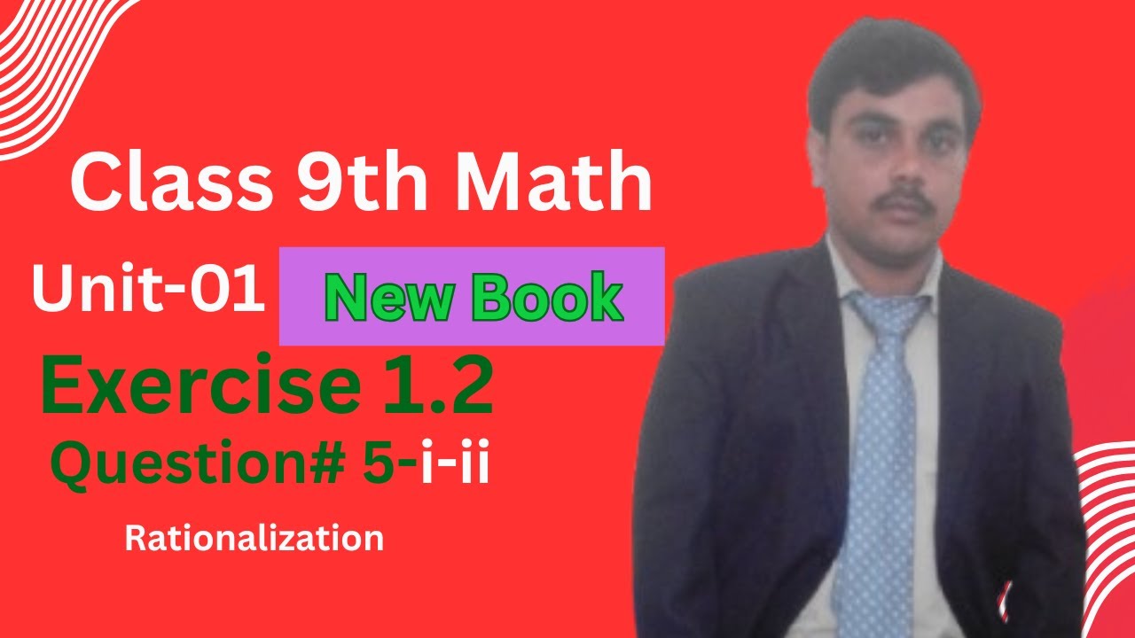 Class 9 Math Exercise 1.2 #question  #5-i-ii | Radical Expressions #maths 9 #punjab  new book|PCTB