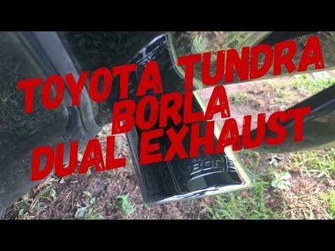 Toyota Tundra Borla Dual Exhaust (Sounds)