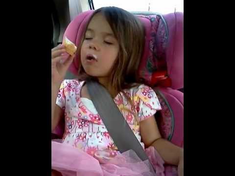 Falling asleep behind the ice cream cone