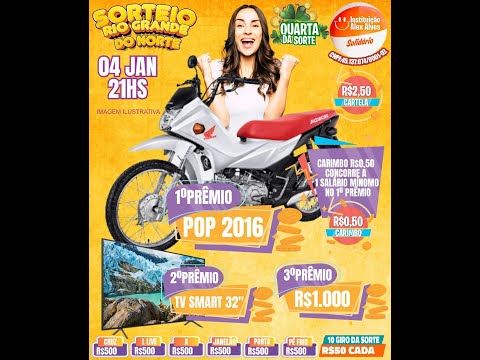 SORTEIO QUARTA DA SORTE RIO GRANDE DO NORTE 04/01/23 21H