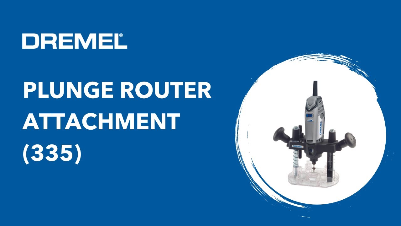 Dremel 33501692 Plunge Router Rotary Tool Attachment Plus Rotary Tool Steel Router Bit Set for Soft Materials and Wood (6-Piece)