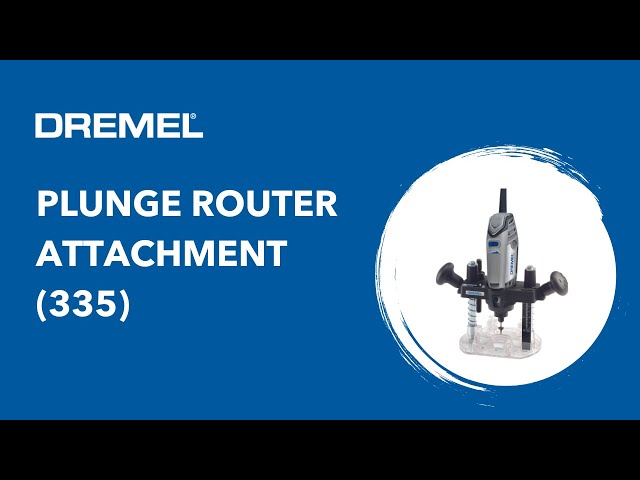 Video Teaser für The Dremel Plunge Router Attachment for maximum visibility and control (335)