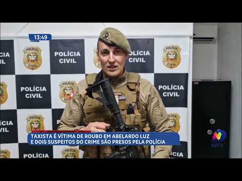 Taxista é amarrado em árvore e tem carro levado em Abelardo Luz