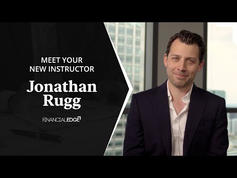 Jonathan Rugg - Trainer Introduction - Financial Edge