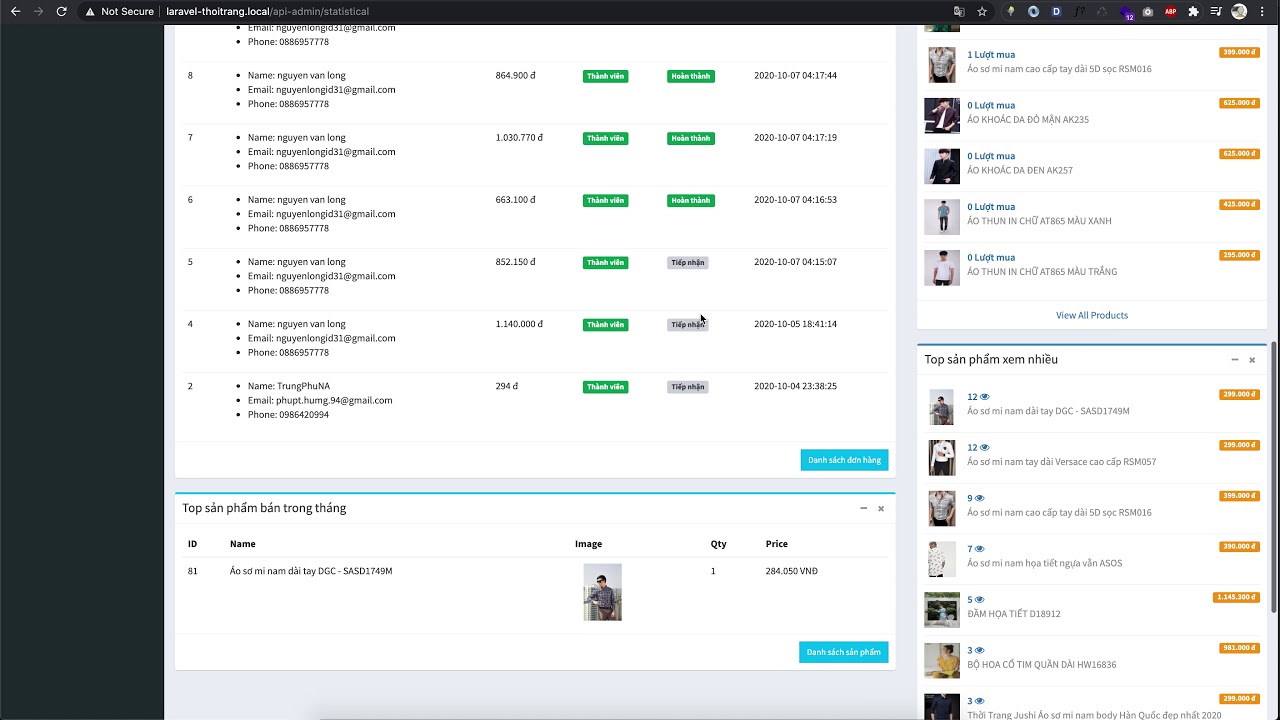 Đồ án tốt nghiệp - Support đồ án - Website thời trang - Review một số tính năng
