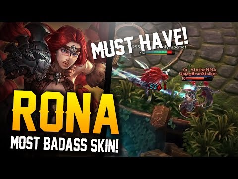 Vainglory Skins Gameplay - [L] Red Rona Skin Gameplay!