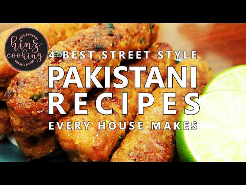 4 Best Pakistani Recipes Street Style at Home - Hinz Cooking Pakistani Food Channel (English Subs)