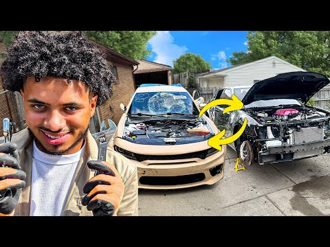 I SWAPPED QUANS TOTALED REDEYE MOTOR INTO MY STOLEN CHRYSLER...