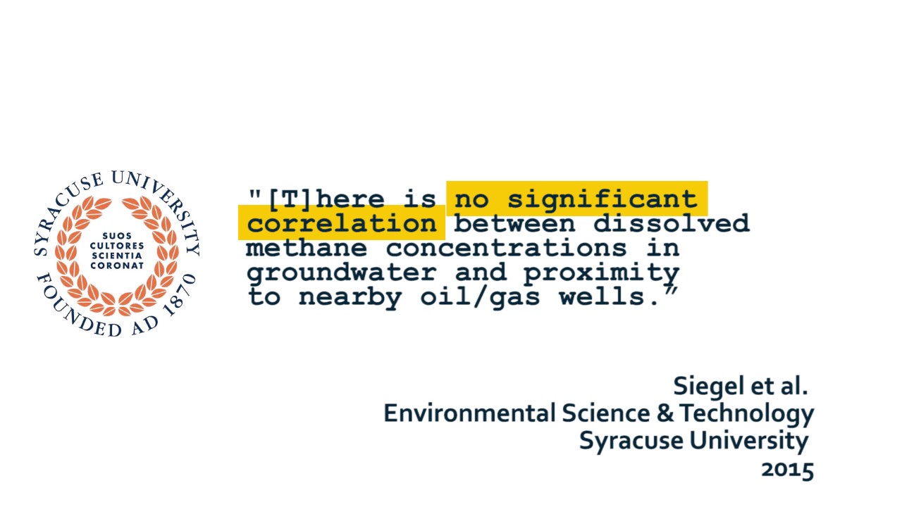 The Science is Settled: No Widespread Impacts to Water from Fracking