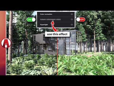 Lumion Exterior Render Workflow | Modern House in a Forest