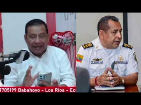 #Babahoyo #LosRíosCrnl José Wong Llerena Comandante Sub Zona Los Ríos Comisión  Tránsito del Ecuador