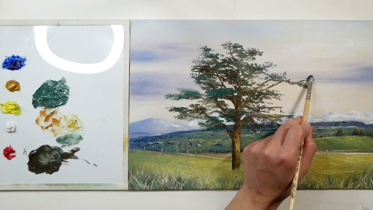 Come dipingere gli alberi con i colori ad olio