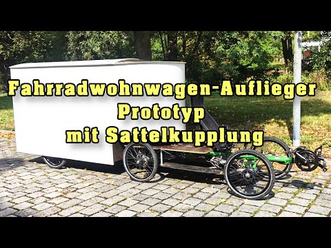 Pony -Quad  Fahrradwohnwagen - Auflieger Prototyp, Die Room Tour