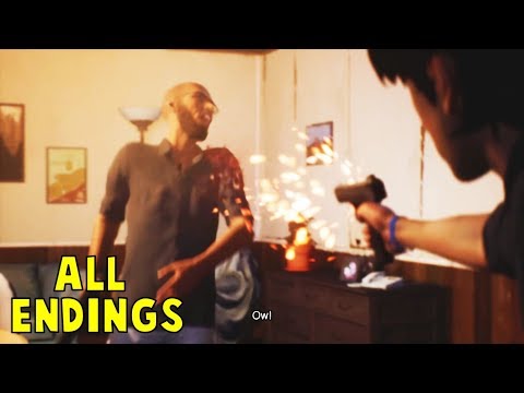 ALL ENDINGS Life is Strange 2 Episode 3 (Use Gun, Go With Daniel, Stays with Cassidy)