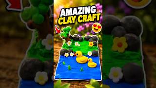 Amazing Clay crafing Making a Mini Swan Garden #craft
