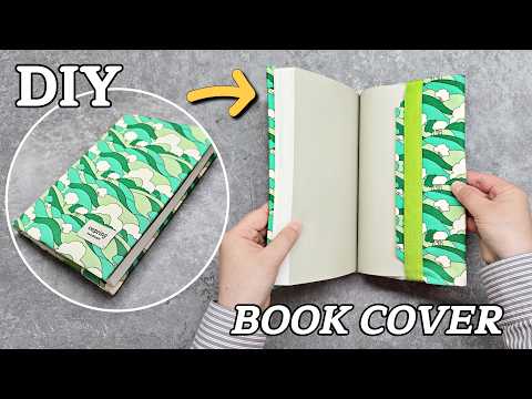 [DIY] How to Make a Fabric Book Cover | Easy Sewing (ospring_sewing)