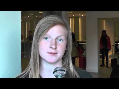 Silke Leynen after Belgium U19 - Ukraine U19 on 05.04.2014