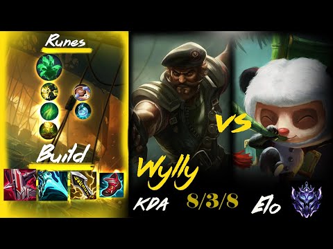 [ Wylly ] Gangplank vs Teemo Top - Season 11 - Diamond I 91 LP
