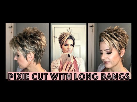 Hair Tutorial: How to Style a Pixie Cut with Long Bangs Video